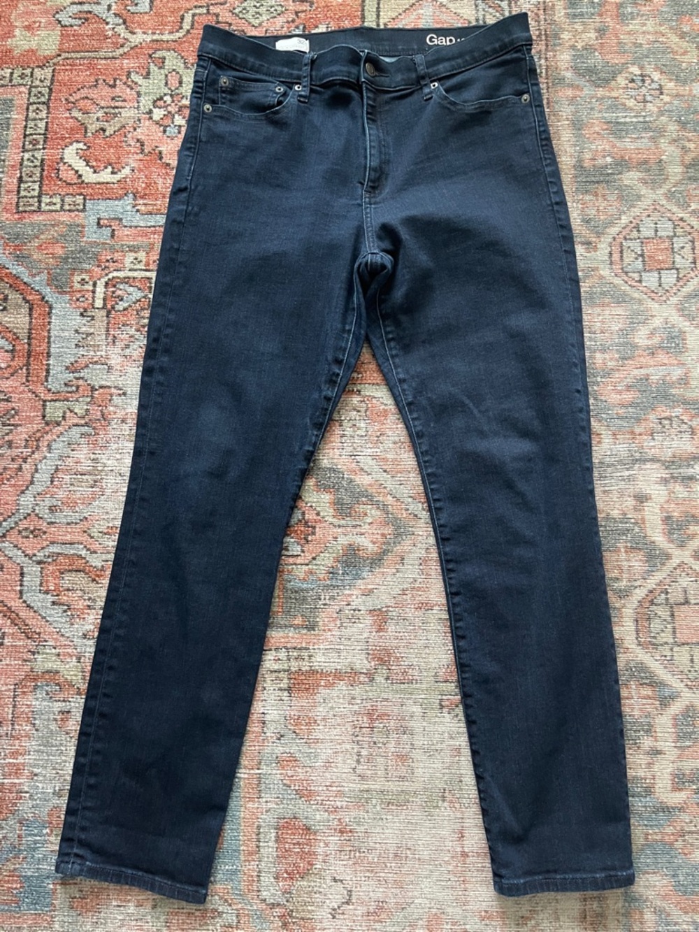 GAP Women's Dark Navy Slim Straight Jeans 32 short